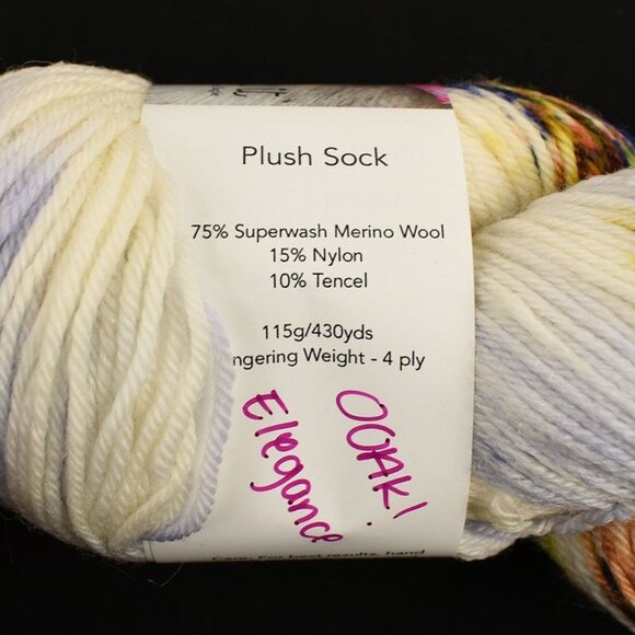 Lolo Did It Plush Sock Yarn Hand Dyed 4-Ply SW Merino Blend 430yds OOAK Elegance - Picture 4 of 4